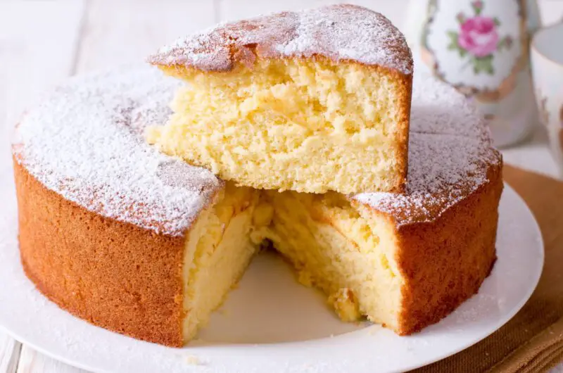 Almond Cardamom Sponge Cake