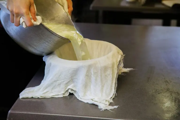 Straining Paneer