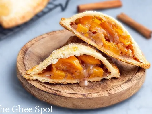 Sweet peach hand pies with a warm hint of rosemary