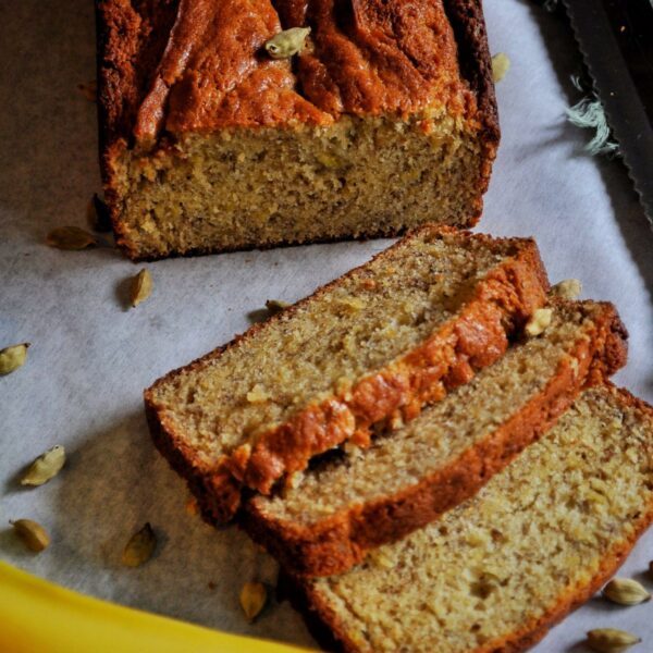 Ginger Cardamom Banana Bread - The Ghee Spot