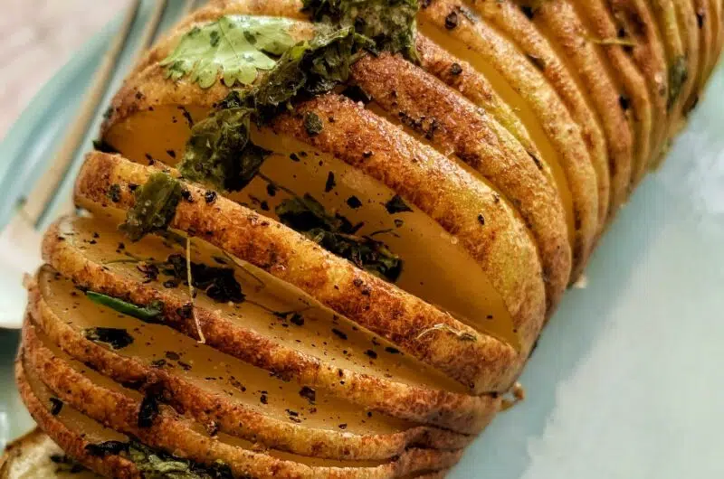 Fenugreek Hasselback Potatoes