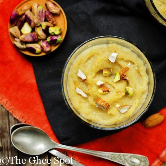 Sweet delicious atta halwa