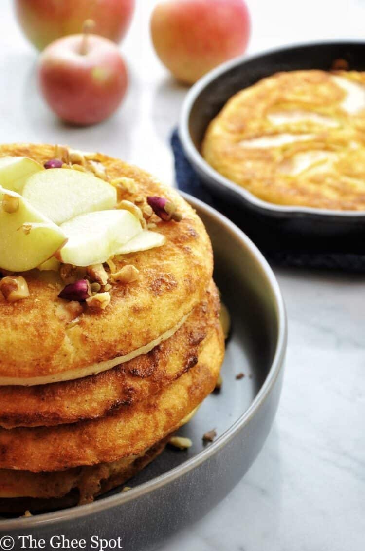 Apple Sourdough Pancakes