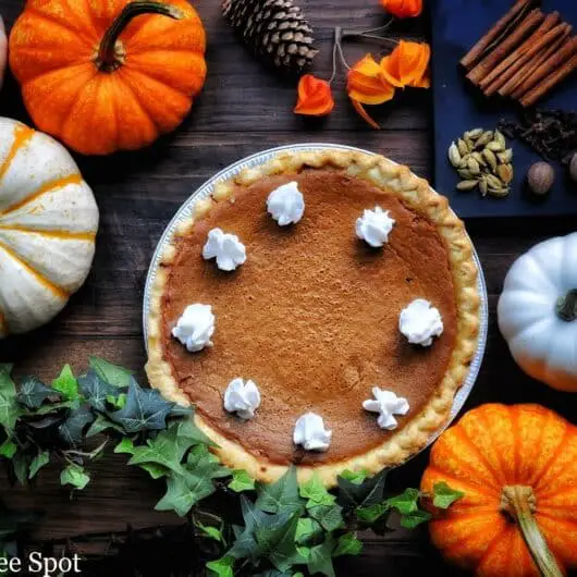 Sweet, aromatic, and so fravorful cardamom pumpkin pie is the perfect fall and Thanksgiving treat.