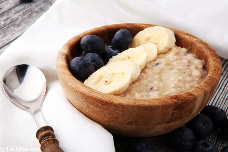 Authentic Punjabi porridge made with cracked wheat, butter, sugar, cardamom, and milk.