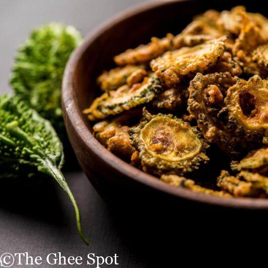 Crispy fried bitter melon