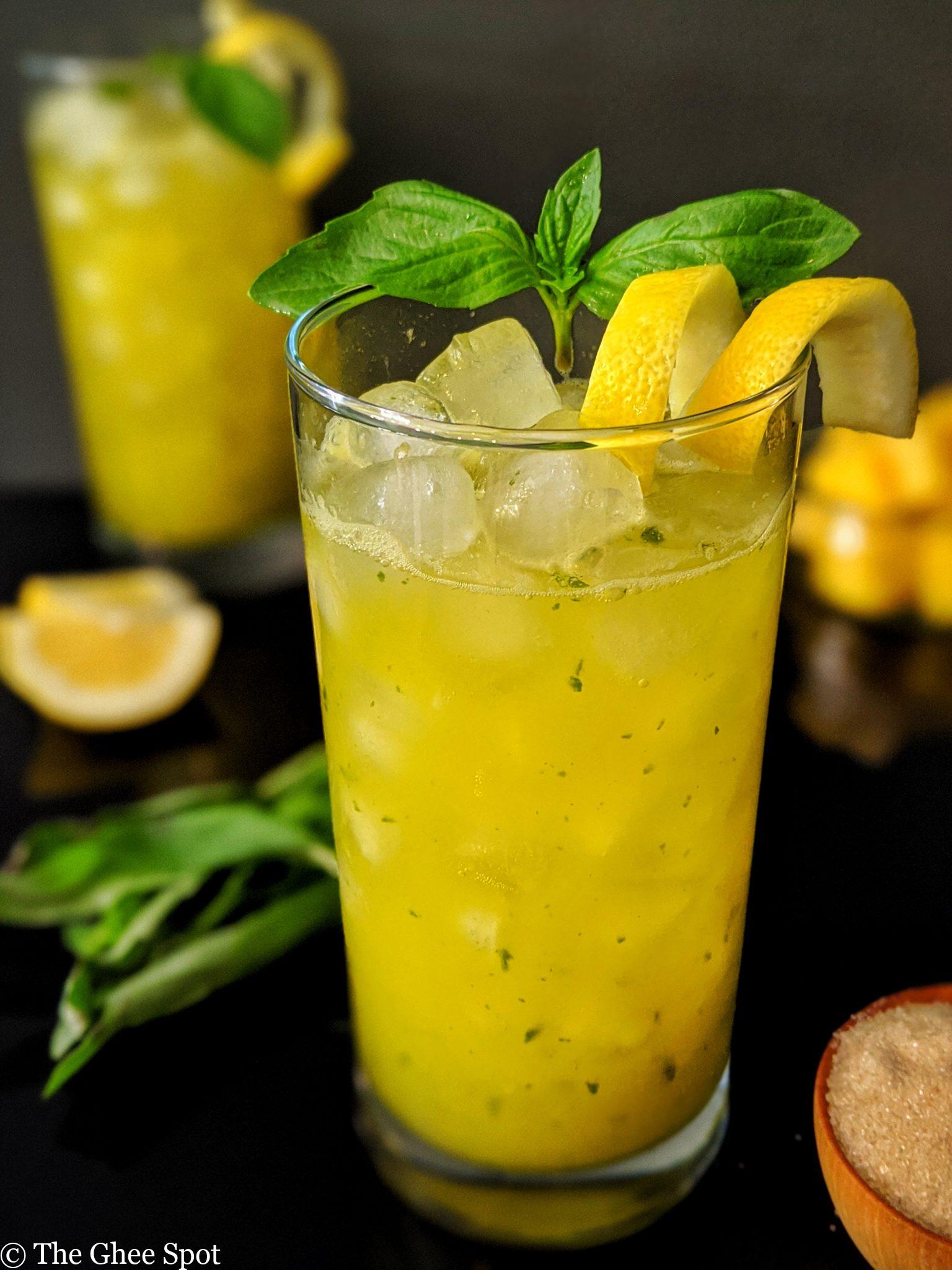 Pineapple Basil Lemonade The Ghee Spot