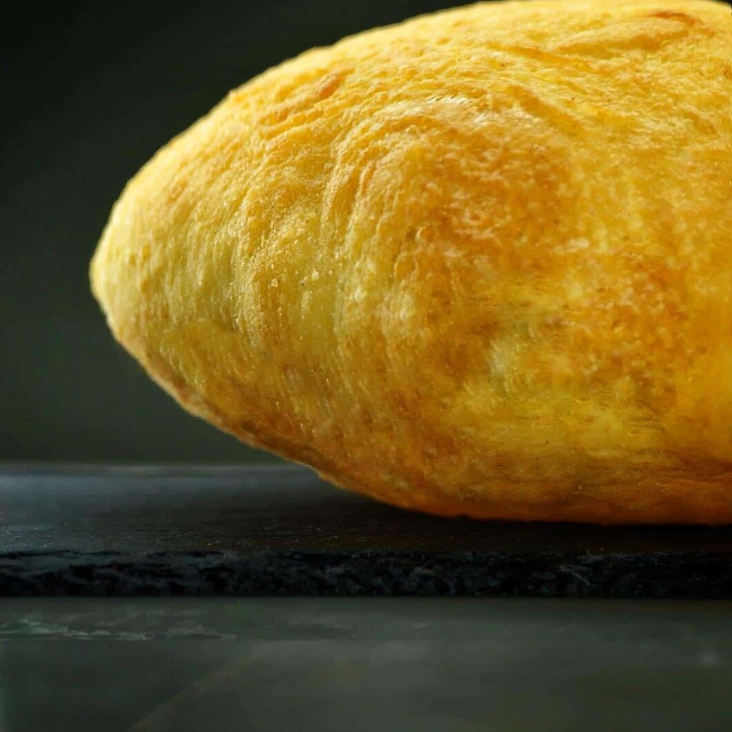 fluffy, doughy, delicious fried bhatura