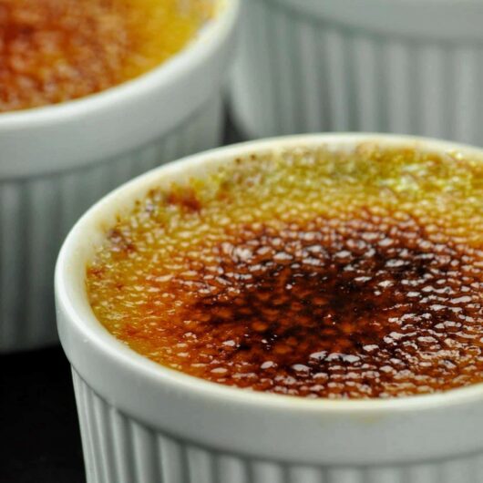 creamy, sweet, and fruity. This Mango Cardamom creme brulee is amazing.