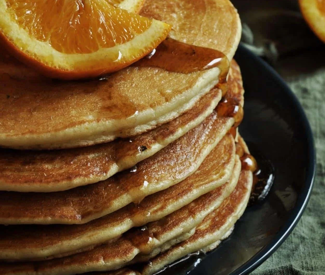 Orange Cardamom Pancakes