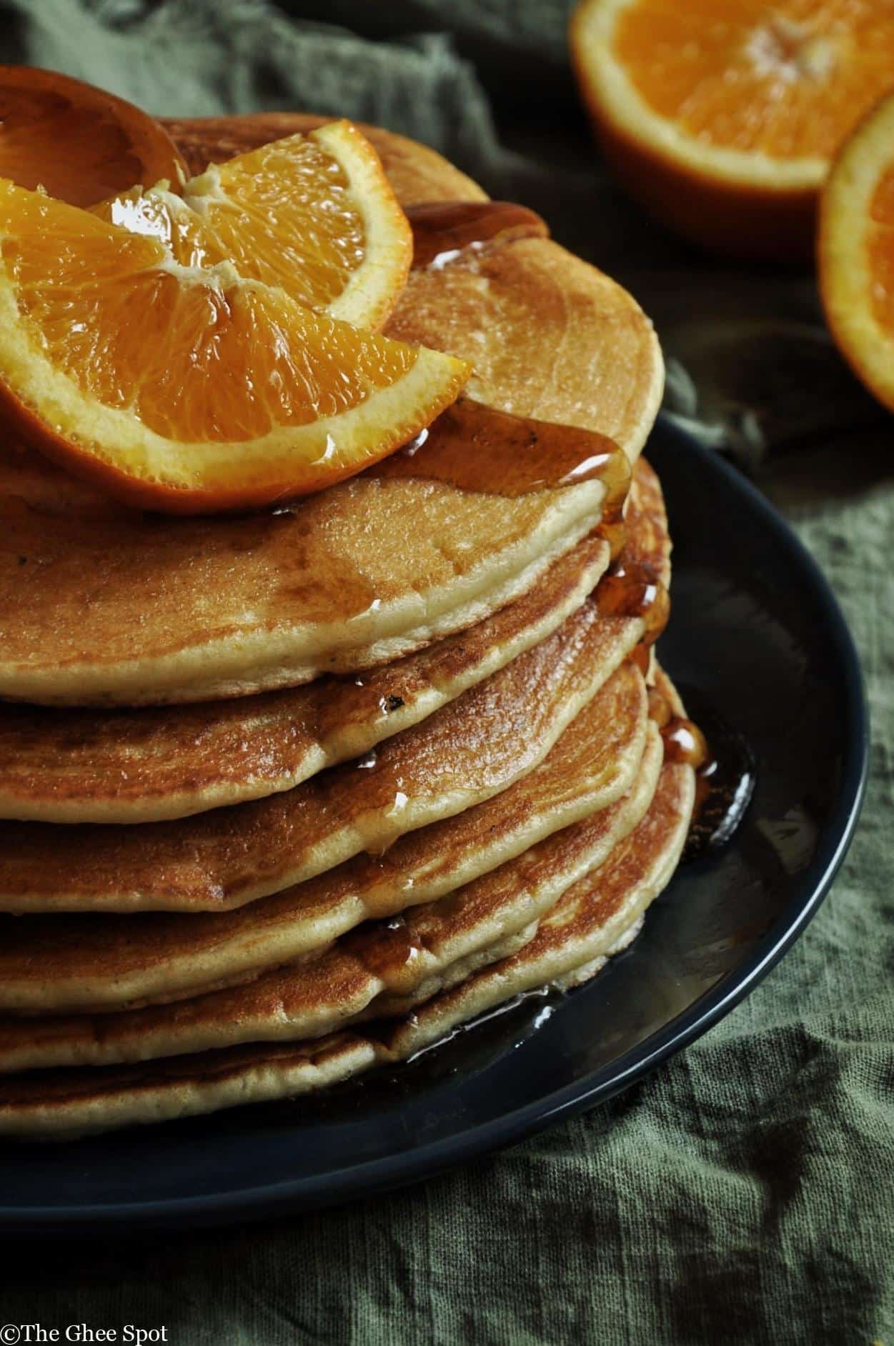 Orange Cardamom Pancakes