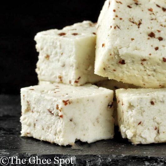 Spicy, creamy, delicious red pepper paneer