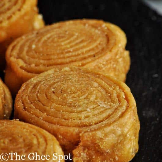 Fried, crispy, sweet khaja