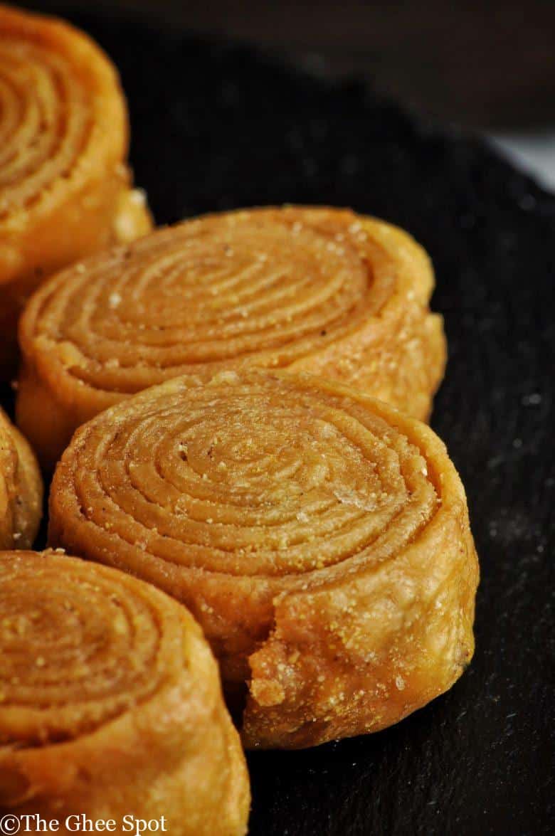 Fried, crispy, sweet khaja