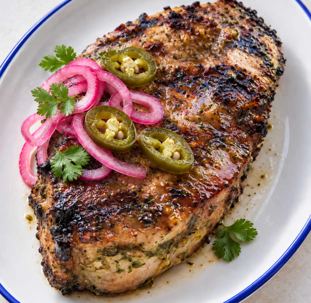 Grilled Jalapeño Pork Chops