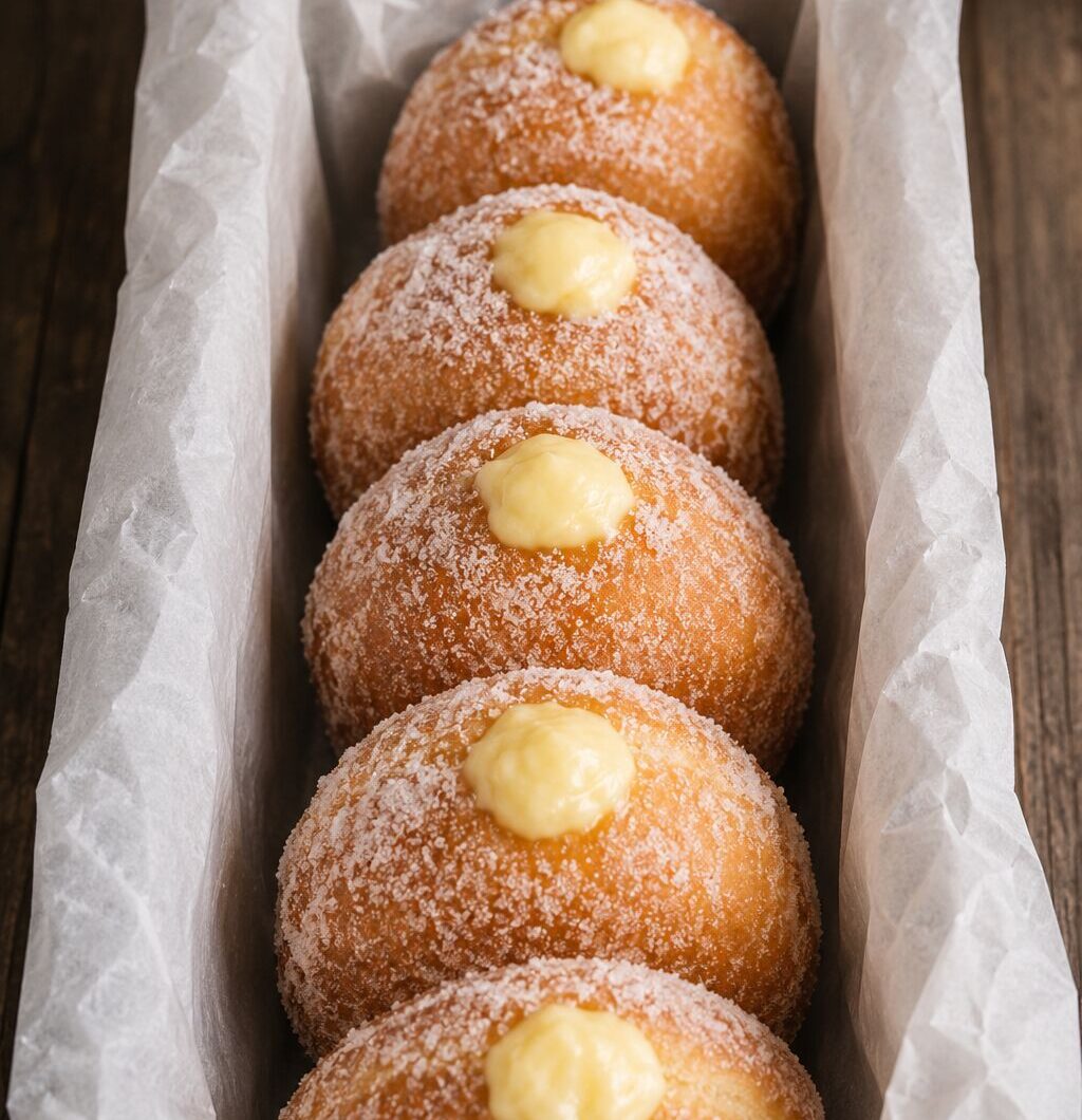 Doughnuts with Saffron Cream